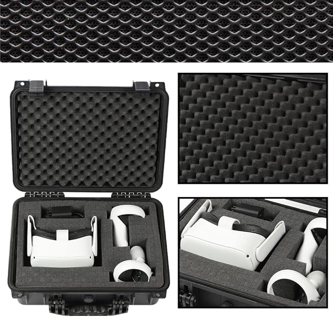 VR Carrying Case Outdoor Portable Storage Box Protector Glasses Bags(Black)