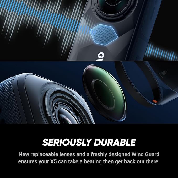 Insta360 X5 BMW Motorrad Edition - Waterproof 8K 360 Action Camera, Leading Low Light, Invisible Selfie Stick Effect, Rugged and Replaceable Lens, 3-Hour Battery, Built-in Wind Guard, Stabilization