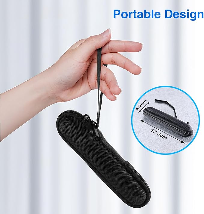 DINOSTRIKE Pointer Clicker for Presentation with Case, Air Mouse Wireless Presenter Remote Control Powerpoint Clicker Storage Organizer Proective Bag