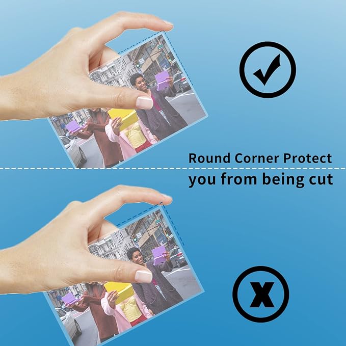 Uinkit Thermal Laminating Pouches Variety Small Size 5mil Thickness Card Notecard ID Badge Business Photo Size Professional Quality Dry-Erase Friendly Sheets Glossy Clear Laminator Pouch,100 Pack