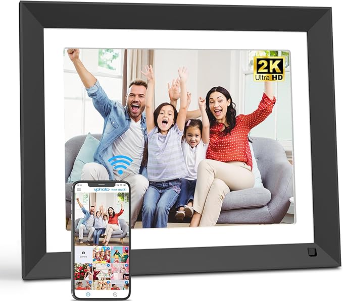 FULLJA Dual-WiFi Digital Photo Frame - 11-inch 32GB 2K Smart Digital Picture Frame, Motion Sensor, Full Function, Sharing Photos and Videos via App/Email Instantly, Unlimited Cloud Storage