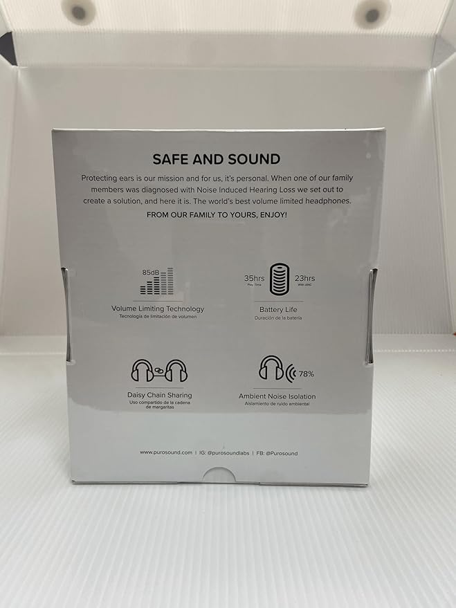 Puro Sound Labs PuroQuiet Plus Kids Noise Cancelling Headphones, Bluetooth Kids On Ear Headphones with Mic, Lightweight On-Ear Design, Studio-Grade Sound (Red)