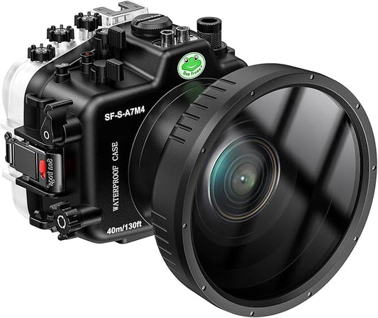 Sea frogs Waterproof Camera Housing Compatible with Sony A7M4 16-35MM IPX8 40m/130ft Maximum Diving Depth Underwater Camera Case A7 IV for Diving, Surfing, Rowing, Skiing A7-4
