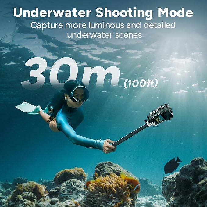 SJCAM C300 Vlogging Combo, 4K Pocket Action Camera,7Hour Power,6-Axis Stabilization,Dual-Touch Screen 154° Wide FOV Video Body Camera,Waterproof,Live Streaming,with Accessories Kits,64G Card,Black
