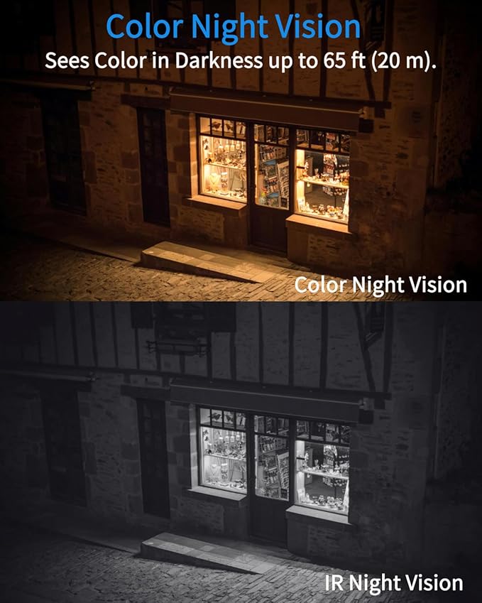 2K/4MP Wireless Solar Security Camera Outdoor, Battery Powered with Solar Panel, 5GHz & 2.4GHz WiFi, Color Night Vision, PIR Motion Alerts, APP Remote View, Use Solo or Add to 4CH Kit