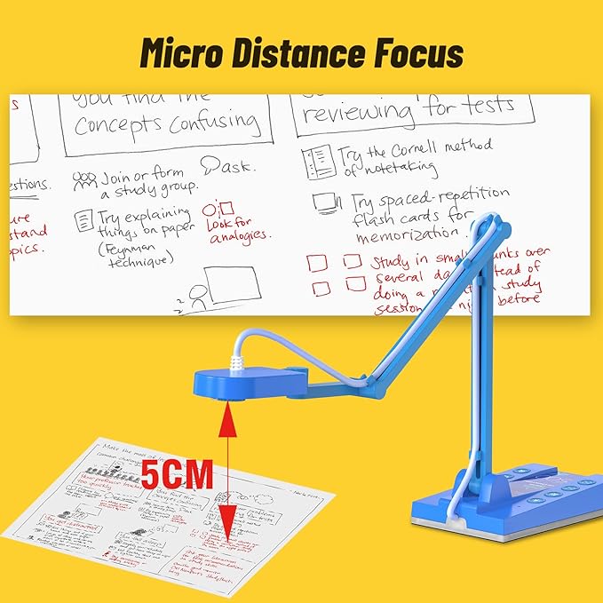 Mirabox 4K Ultra HD 3-in-1 15MP USB Document Camera/Webcam/Visualizer,Compatible with Mac OS,Windows,Chromebook for Live Demo,Web Conferencing,Distance Learning,Remote Teaching,Object Viewing
