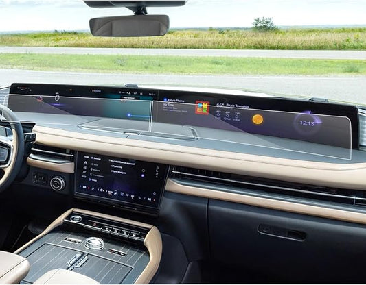 SXCY 4PCS for 2025 Lincoln Navigator Screen Protector [Nano, Front Display Apart] for Lincoln Navigator Accessories 2025 Navigator Display Screen