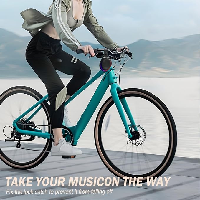 Portable Bluetooth Speaker, Lightweight, IPX7 Waterproof, 20 Hour Playback time with RGB Lighting, Suitable for Various Sports Scenes, a Gift for Both Men and Women, Black 2-Pack