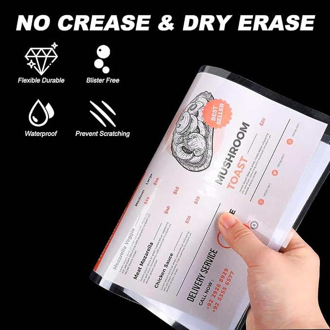 5 Mil Thermal Laminating Sheets 30 Packs, 9” x 11.5” Clear Laminating Pouches Holds 8.5 x 11 Inch Sheet Lamination Plastic Paper for Laminator, School Office Supplies Laminate