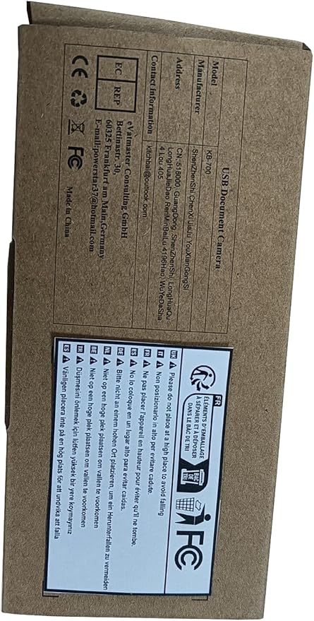 THUSTAR 8MP Document Camera & Webcam 4K with Dual Microphones, USB Visualiser A3-Size, 3-Level LED Lights, Image Invert Function, Fold, for Live Demo, Distance Education -Windows, macOS and Chrome OS