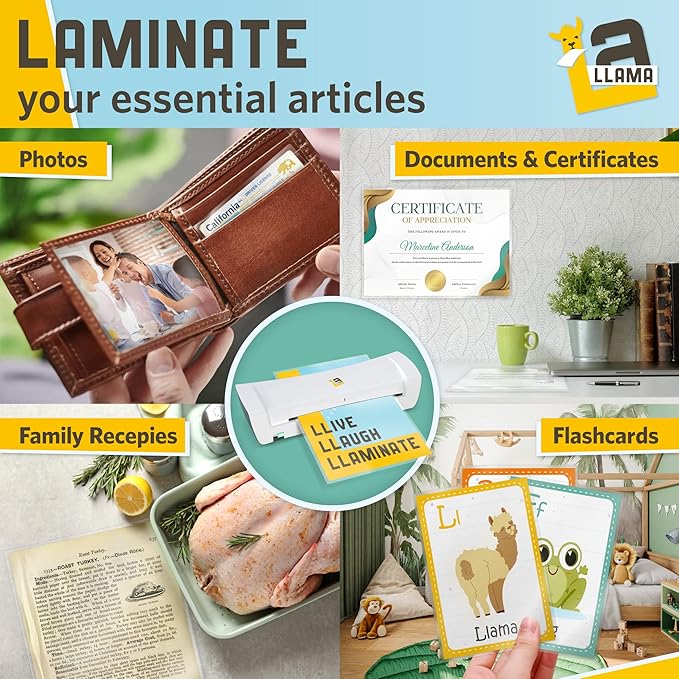 Matte Thermal Laminating Pouches, Matte Finish, 9 x 11.5 Inches 5 MIL Thickness, 30 Pack, Fitted for Letter Size Laminating Sheets 8.5 x 11