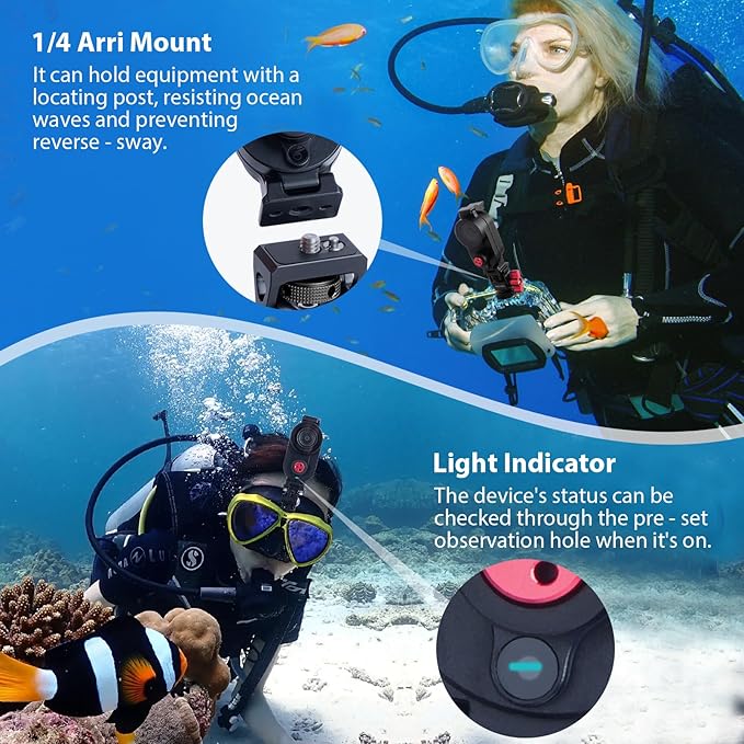 Aluminum Waterproof Case for Insta360 Go3 Go3s 80M Deep Waterproof Camera Housing with Dual Interface for Insta360 Go3 Go3s (63091)