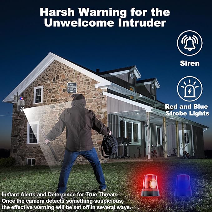 4K/8MP 30X Optical Zoom 2.4 & 5GHz WiFi AI Smart Security Panoramic PTZ Outdoor IP Camera, 320ft Night Vision,Auto Cruise,Human/Motion Detection,Waterproof,Dual Flashing Audio-Visual Alarm