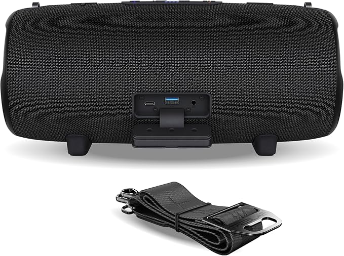 TREBLAB Ultra Loud Wireless Speaker - 60W Stereo Sound with Deep Bass, 20H Playtime, Powerbank, Waterproof, Loudest Portable Bluetooth Speaker for Home, Outdoor Party, Beach, Work, Travel, HD-Max