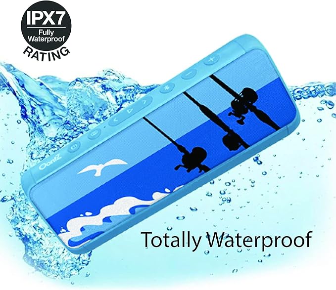 OontZ Pro Portable Bluetooth Speaker 5.0-21W High-Power Audio, Deep Bass Boost, Dual Stereo Pairing, IPX7 Waterproof, 100ft Range, Power Bank Feature for Outdoor and Party (Boat Edition, Blue)