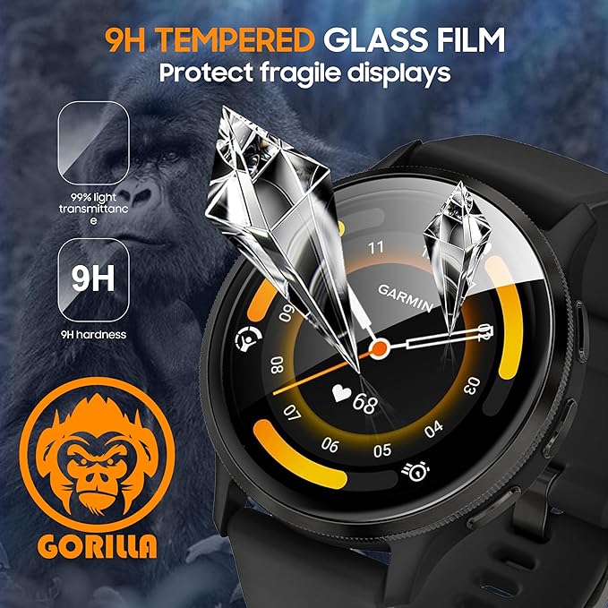 4 Pack for Garmin Venu 3 Screen Protector PMMA,Screen Protector Precise Fit Scratch Resistance for Garmin Venu 3