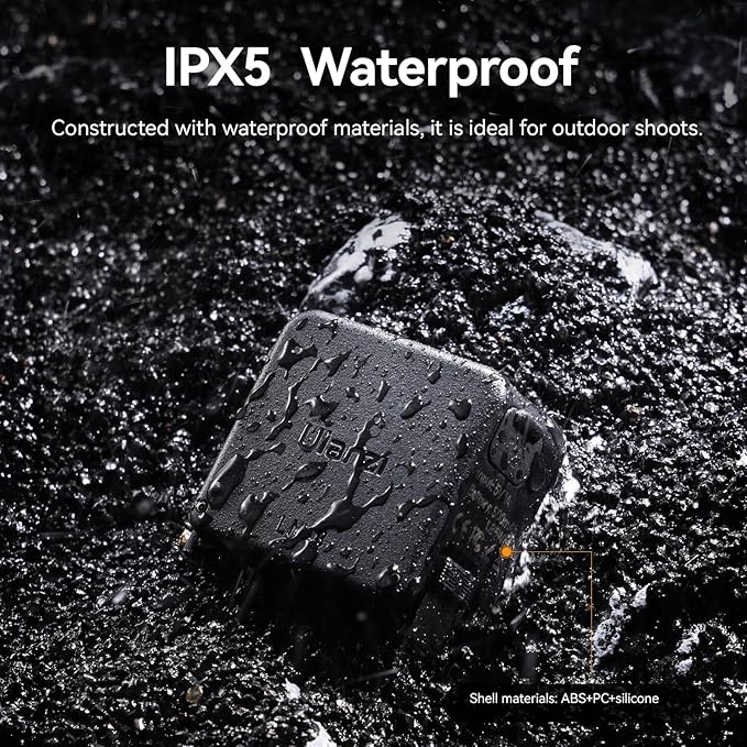 ULANZI LM18 Mini LED Video Light for DJI Pocket 3, 5600K 100Lux Fill Light with Quick AC Mount, 3 Brightness Levels, 500mAh Battery, IPX5 Waterproof, for Action Camera/Pocket 3 Adapter