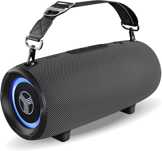 TREBLAB Ultra Loud Wireless Speaker - 60W Stereo Sound with Deep Bass, 20H Playtime, Powerbank, Waterproof, Loudest Portable Bluetooth Speaker for Home, Outdoor Party, Beach, Work, Travel, HD-Max