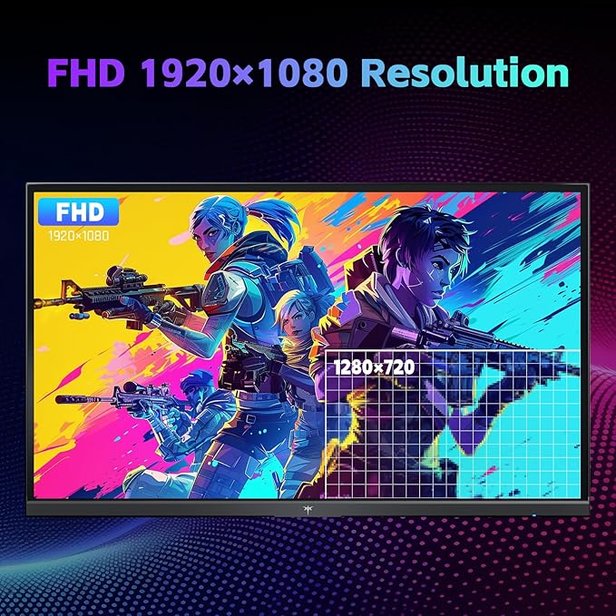 KTC 24 Inch Computer Monitor, FHD 144Hz Office Gaming Monitor, IPS, Adaptive-Sync, HDMI & DP Port, 1500:1 Contrast Ratio, Bluelight Filter, Tilt Adjustable, H24B9S