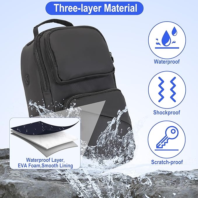 Carrying Case Compatible with Meta Quest 3/3S, Oculus Quest 2/Vision Pro/Pico 4 VR Travel Storage Bag for Gaming Headset with Elite Strap, Touch Controllers and Other Accessories