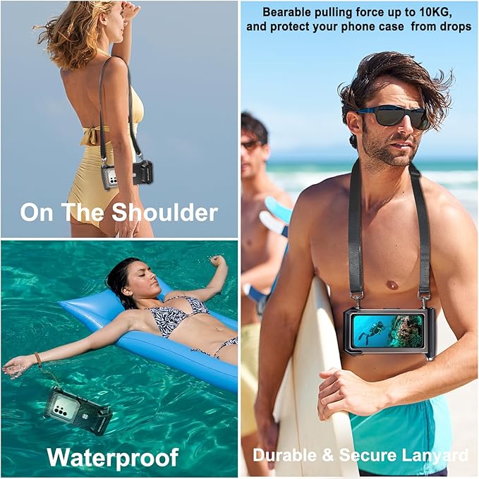 2025 Underwater Diving Snorkeling Phone Case for iPhone 17/16/15/14/13/12/11 Pro Max/XS/X Samsung Galaxy S25/S24/S23 [100FT/30M] Professional Scuba Dive Waterproof Case Underwater Photo Video Cover