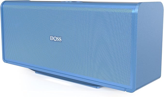 DOSS SoundBox Ultra Bluetooth Speaker with 2.1 Channel Audio, 80W Superior Sound with Deep Bass, Two DSP Technologies, 18H Playtime, BT 5.3, Wireless for Home, Office, Room-Blue