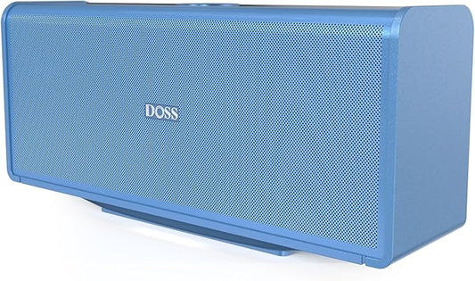 DOSS SoundBox Ultra Bluetooth Speaker with 2.1 Channel Audio, 80W Superior Sound with Deep Bass, Two DSP Technologies, 18H Playtime, BT 5.3, Wireless for Home, Office, Room-Blue