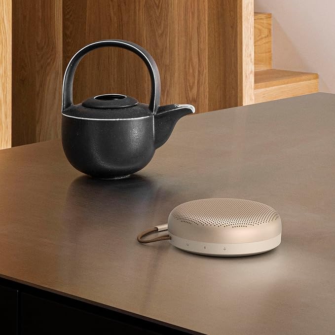 Bang & Olufsen Beosound A1 (2nd Generation) Wireless Portable Waterproof Bluetooth Speaker with Microphone, Gold Tone