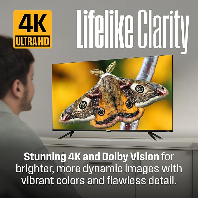 Westinghouse 50-inch Smart TV, 4K UHD Xumo TV w/ HDR10, Voice Remote, Dolby Vision, Dolby Atmos, Edgeless, Flat Screen LED Television w/Bluetooth, Apple AirPlay, Wi-Fi & Mobile Connectivity