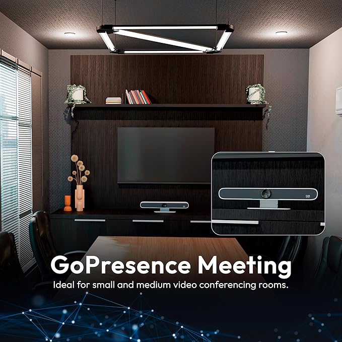 Meeting 4K Video Conferencing Bar – 4K Camera with 120° Wide-Angle Lens, AI Auto-Framing, 6 Mics with 20ft Pickup Range, Dual Speakers, Plug-and-Play USB for Zoom/Teams/Meet – Medium Rooms