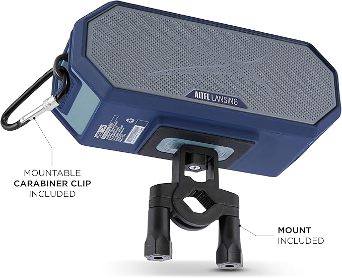 Altec Lansing - Portable Bluetooth Speaker HYDRABLAST 2.0, Waterproof IP67, 20W Output Power, Magnetic Bluetooth Speaker (Dallas Cowboys)