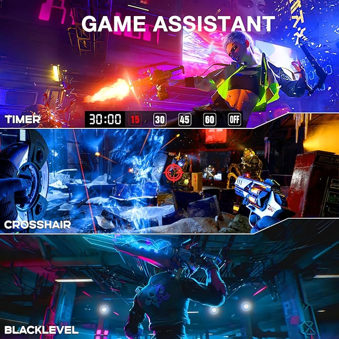 27 inch 1440P Gaming Monitor, 180Hz/144Hz Fast IPS 2K Computer Monitor with Speaker, Free-Sync & G-SYNC, 125% sRGB, HDR10, HDMI x2, DisplayPort x2, Compatible with Switch/Xbox/PS5, VESA Mountable