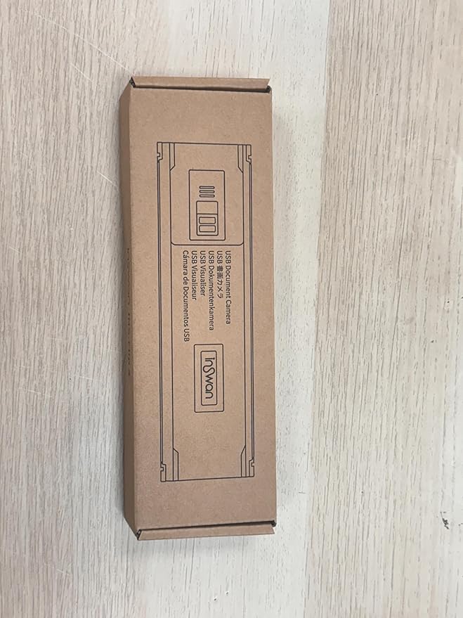 INSWAN INS-Flip 4 4K USB Portable Document Camera/Webcam/Visualiser—13MP Ultra HD, Foldable Design, Auto Focus, Mic, LED, Compatible with Mac OS, Windows, iPad, Chromebook for Distance Learning