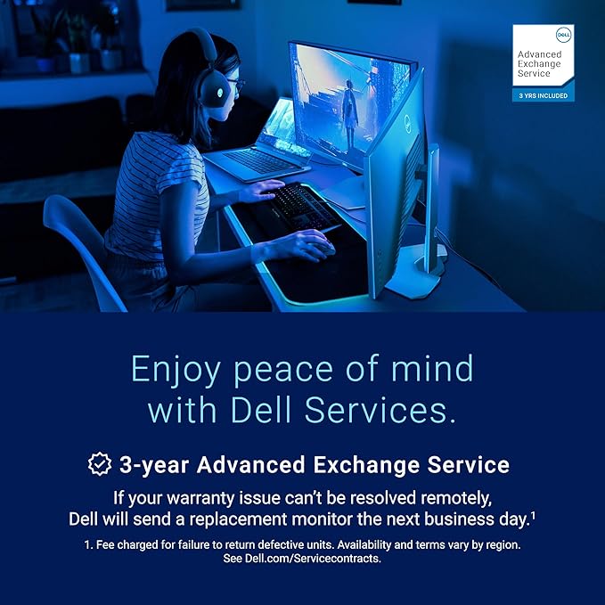 Dell G3223Q Gaming Monitor - 32-Inch 4K Ultra UHD (3840x2160), 144Hz 1Ms Display, AMD FreeSync+NVIDIA G-SYNC Compatible, Height/Swivel/Tilt Adjustability, 3Yr Advanced Exchange - Black
