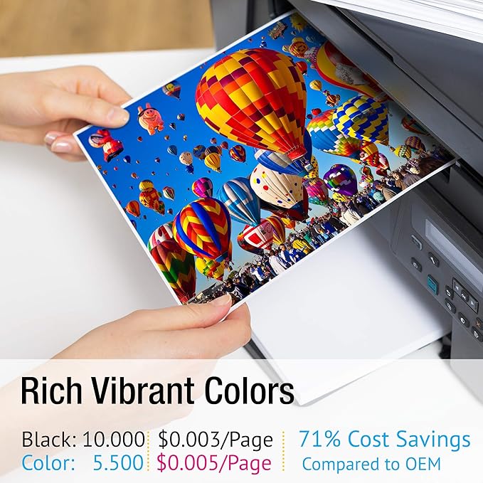 CS Replacement Toner Cartridge Compatible with Ricoh C2030 841280 Black 841281 Cyan 841282 Magenta 841283 Yellow Color Laser Aficio MP C2030 Aficio MP C2050 Aficio MP C2550 4 Color Set