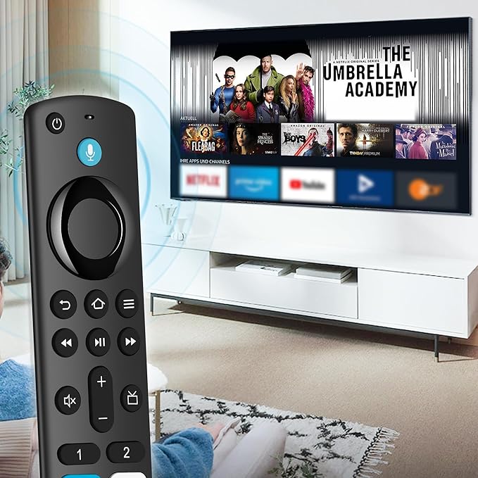 Stick Remote Replacement for AMZ Fire Smart TV Stick, TVs Stick 4K/4K Max(1st/2nd Gen)/Stick Lite & TV Cube, and for Insignia/Toshiba Smart TVs