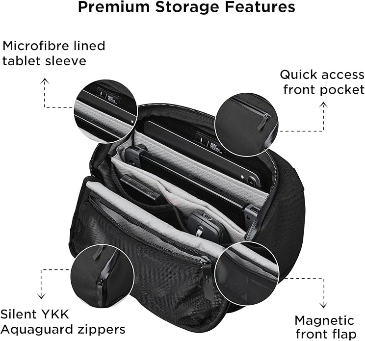 ALPAKA Vertex Pouch - Mens Sling Bag, Fits iPad Mini, Electronics & Accessories, Removable Strap, Weatherproof Fabric
