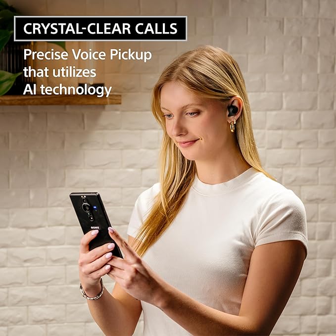 Sony WF-C710N Truly Wireless Noise-Canceling Earbuds with up to 30-Hour Battery Life, Lightweight and Secure, Black