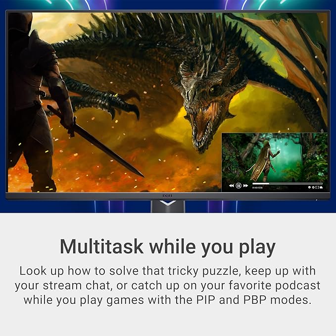 Dell G3223Q Gaming Monitor - 32-Inch 4K Ultra UHD (3840x2160), 144Hz 1Ms Display, AMD FreeSync+NVIDIA G-SYNC Compatible, Height/Swivel/Tilt Adjustability, 3Yr Advanced Exchange - Black