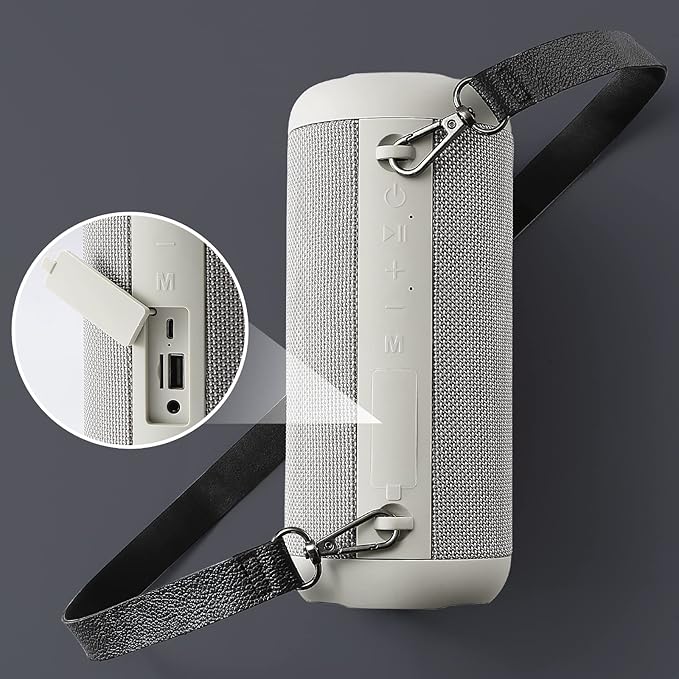 Bluetooth Speakers, 30W Portable Speaker Loud Stereo Sound, Rich Bass IP67 Waterproof, 30+ Hour Playtime, Built-in Mic, Wireless Speaker with TF, AUX, FM for Shower, Pool, Party, Travel, Outdoors