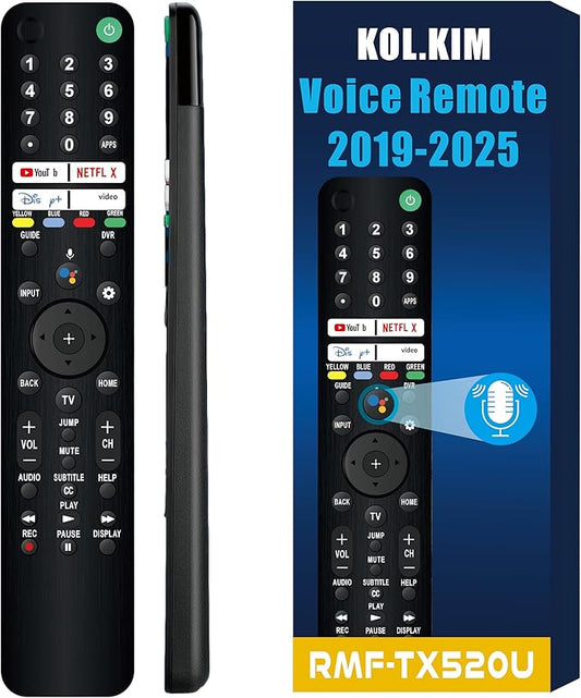 Universal Replacement for Sony TV Remote Control Replacement for All 2019-2025 Sony Remote Control for Bravia 3 7 8 9 XR/XBR/KD/K Series Smart TV with Voice Control RMT-TX500U RMF-TX520U