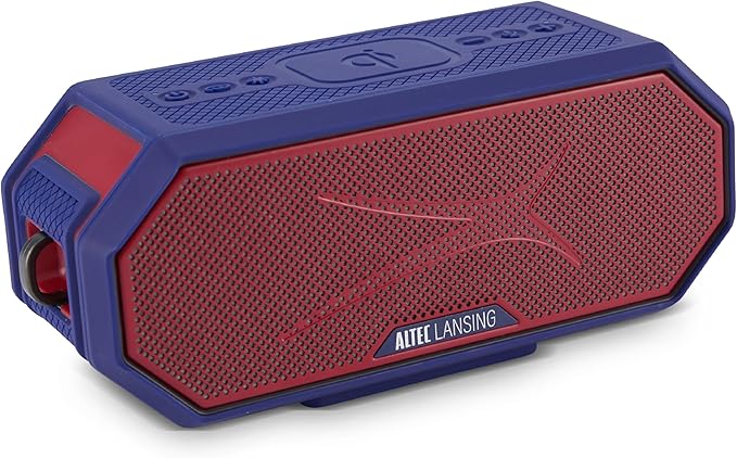 Altec Lansing - Portable Bluetooth Speaker HYDRABLAST 2.0, Waterproof IP67, 20W Output Power, Magnetic Bluetooth Speaker (New York Giants)