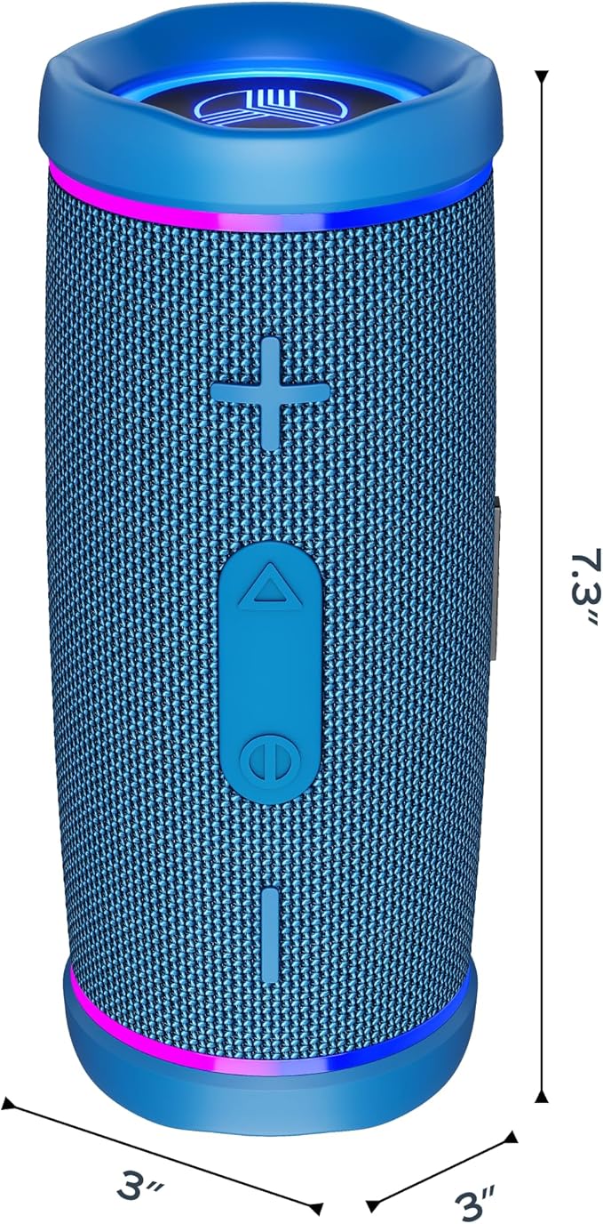 TREBLAB HD77 - Portable Bluetooth Speaker - Powerful 360° Sound, 30W Audio with Impactful Bass, 20H Battery, IPX6 Waterproof, Shockproof, TWS Stereo, Speaker Bluetooth Wireless for Outdoor, Beach Pool