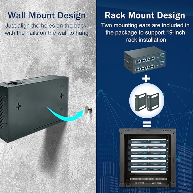 YuanLey 8 Port Gigabit PoE Switch, 8 PoE+ Ports 1000Mbps, 120W 802.3af/at, Metal Fanless Unmanaged Plug and Play