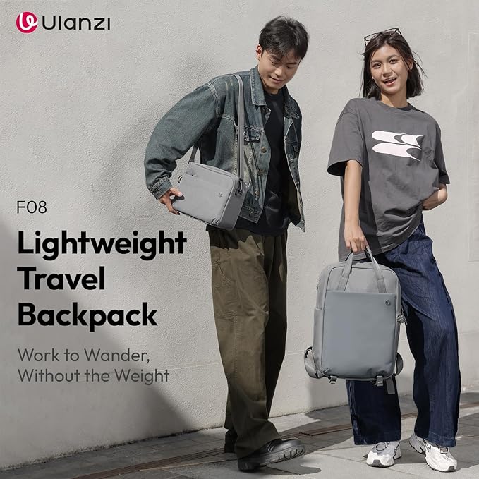ULANZI F08 Camera Bag Lightweight, Professional Splash-proof Photography Camera Case Travel for Photographers Unisex Drone DSLR Mirrorless Camera Lens Tripod Holder 16'' Laptop-18L
