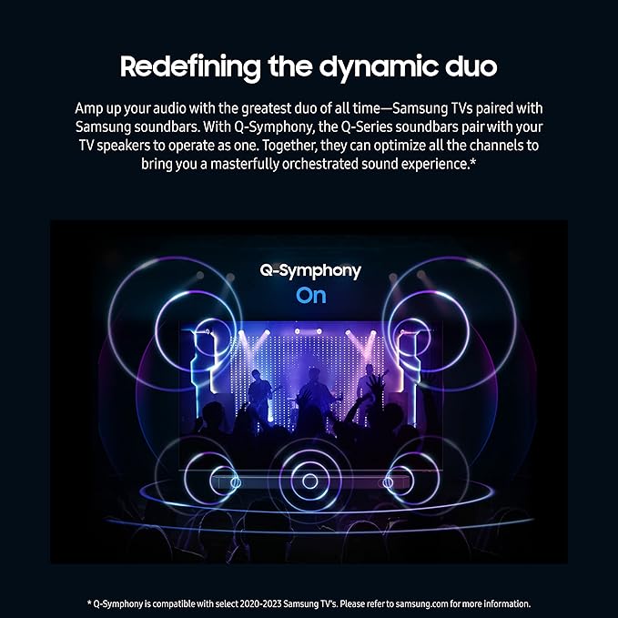 Samsung HW-Q990C 11.1.4ch Soundbar w/Wireless Dolby Audio, Rear Speakers Included w/Q-Symphony, SpaceFit Sound Pro, Adaptive Sound, Game Mode Pro, Airplay 2, AVA, Alexa Built-in