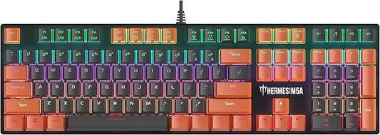 GAMDIAS Hermes M5A Mechanical Gaming Keyboard, Multi-Colored LED Effect and N-Key Rollover (Hermes M5A), Black