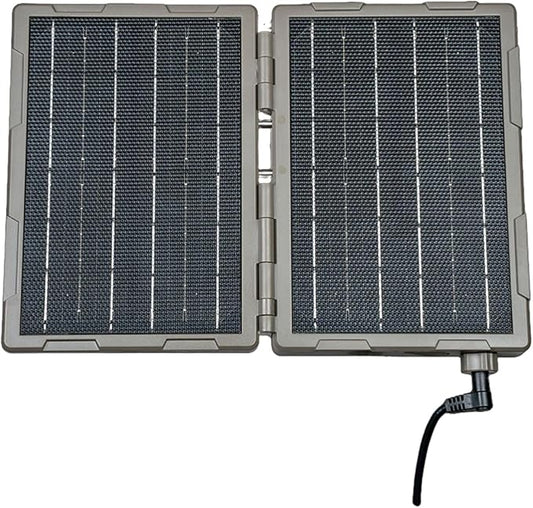 Tactacam Reveal Folding Solar Panel – 7.2W Output, Built-in Lithium Battery, Powers Trail Cameras, Compatible with Reveal & Defend Cams, Portable Design, 12V/2A Output