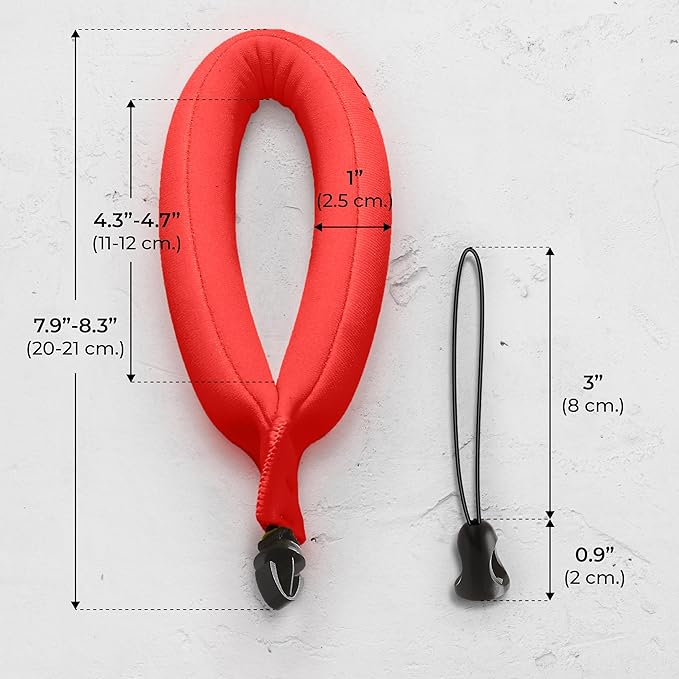 Waterproof Floating Strap for GoPro Hero, DJI Osmo Action, Insta360, Fujifilm FinePix, Nikon Coolpix, Canon & iPhone Camera Float (2-Pack)