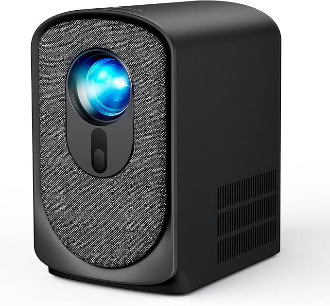 Wireless Mini Projector with WiFi and Bluetooth 5G, Portable Projector Support 4K Movie Video Projection, Electric Focus 350ANSI Phone Projector Home and Outdoor Cinema with HDMI Cable